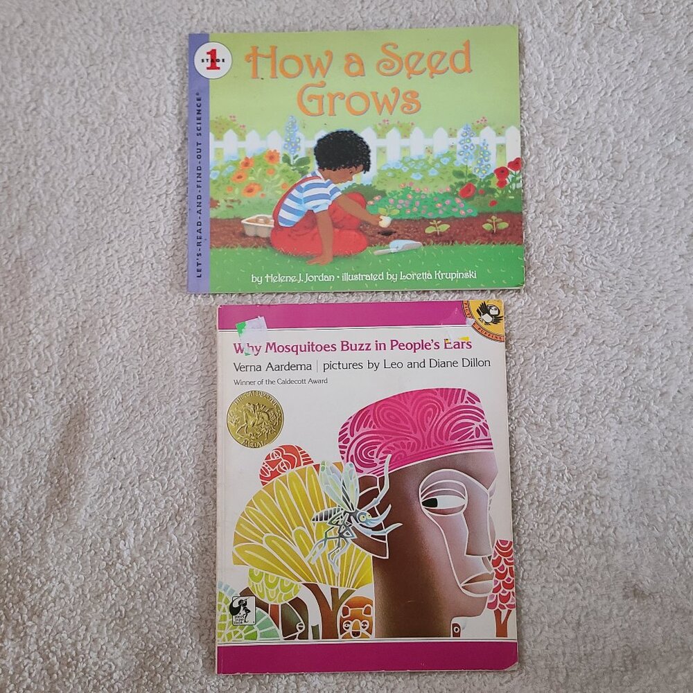 5/$20 How a Seed Grows and Why Mosquitoes Buzz in People's Ears Two Book Bundle
